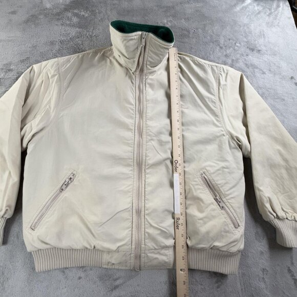 Vintage Eddie Bauer Jacket Womens Large White Windfoil Made USA Fleece Lined 90s - Picture 7 of 16